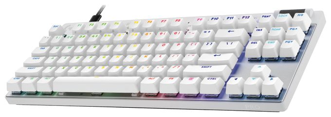 LED Gaming Tastatur USB  Pro X TKL Rapid (Weiß) 