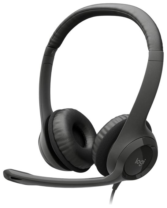 Ohraufliegender Kopfhörer Kabelgebunden USB Typ-A  H390 (Schwarz) 