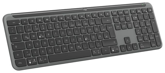 Büro Tastatur RF Wireless + Bluetooth 2.4 GHz  K950 Signature Slim (Graphit) 