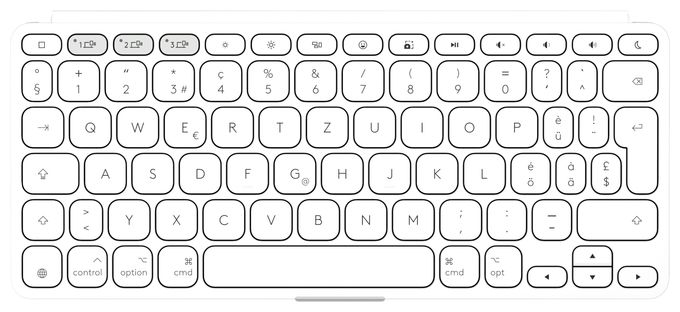  Keys To Go 2 Universal Tastatur (Weiß) 