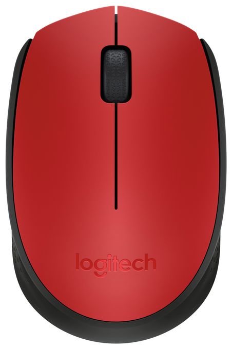 1000 DPI Büro Maus Optisch  M171 (Schwarz, Rot) 