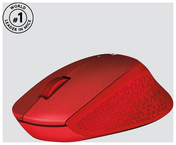 1000 DPI Büro Maus Mechanisch  M330 Silent Plus (Rot) 