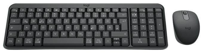 Universal Tastatur RF Wireless + Bluetooth 2.4 GHz  MK250 Compact Bluetooth Wireless Combo (Graphit) 