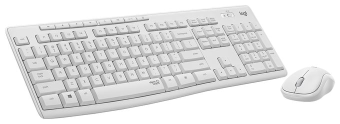 Büro Tastatur RF Wireless 2.4 GHz  MK295 Silent Wireless Combo (Weiß) 