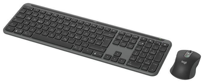 Büro Tastatur RF Wireless + Bluetooth 2.4 GHz  MK950 Signature Slim (Graphit) 