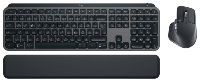 LED Büro Tastatur Bluetooth  MX Keys S Combo (Graphit) 