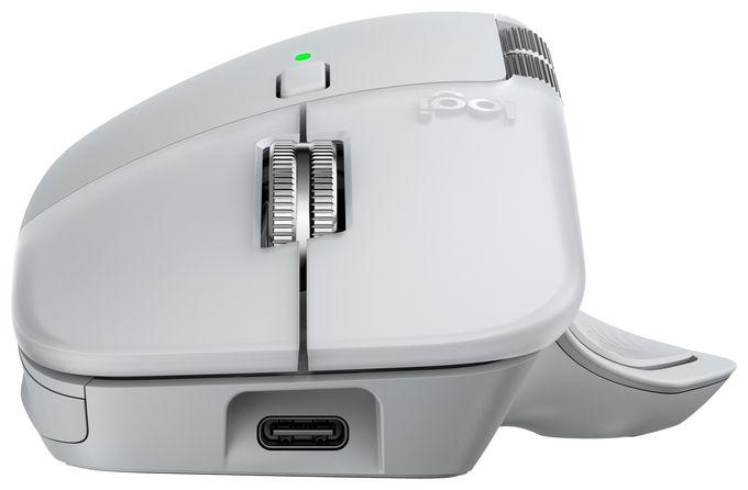 8000 DPI Büro Maus Laser  MX Master 4 for Mac (Silber, Weiß) 