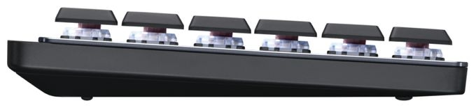 LED Büro Tastatur RF Wireless + Bluetooth 2.4 GHz  MX Mechanical (Graphit) 