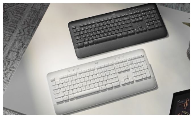 Büro Tastatur Bluetooth  Signature K650 (Weiß) 