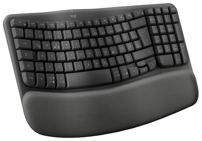 Büro Tastatur RF Wireless + Bluetooth 2.4 GHz  Wave Keys (Graphit) 