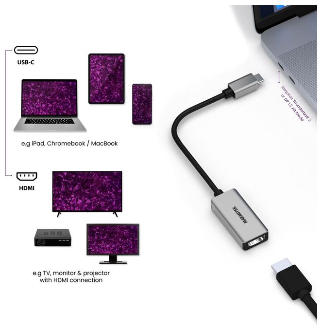 Connect USB C auf HDMI - USB-C auf HDMI Adapter 