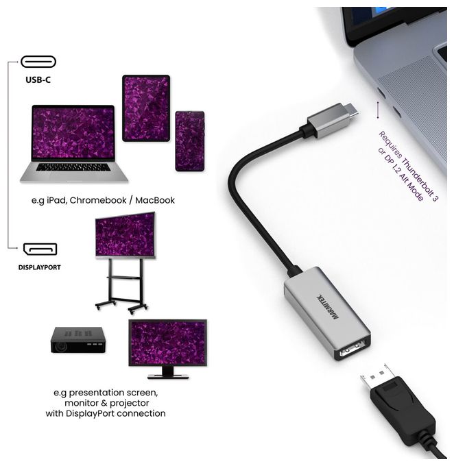 Connect USB C auf DisplayPort - USB-C auf DisplayPort Adapter 