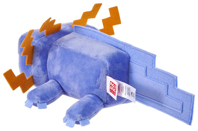 Minecraft weiches Spielzeug blaues Axolotl, ca. 20 cm große weiche Sammelfigur, vom Videospiel inspirierter Charakter 