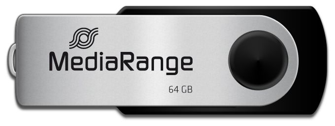 USB Type-A / Micro-USB Stick 64 GB  MR912 (Schwarz, Silber) 