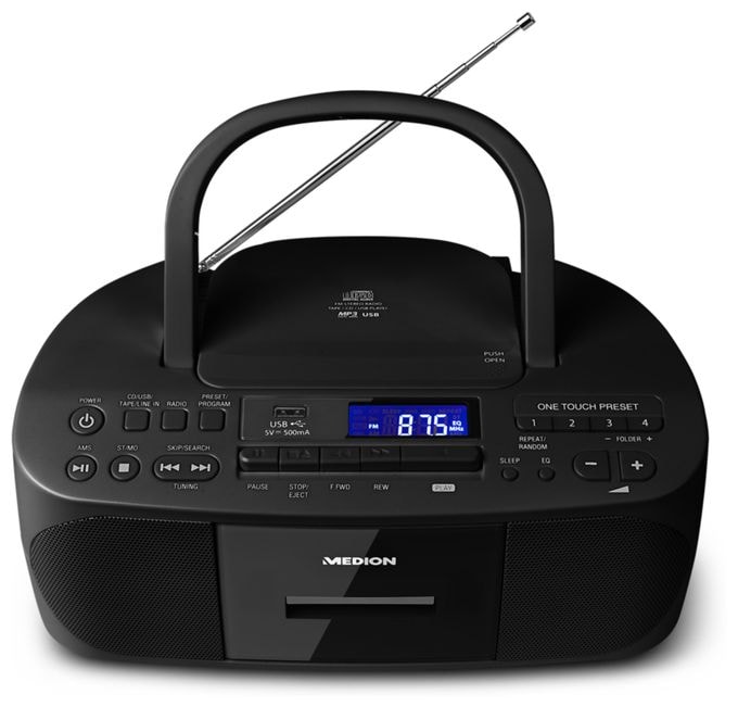 FM Radio Tragbar  Life E64070 (Schwarz) 