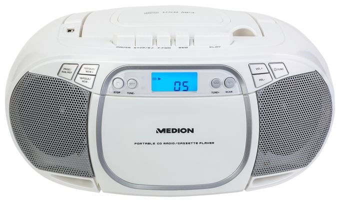 AM, FM Radio Tragbar  Life E66476 (Weiß) 