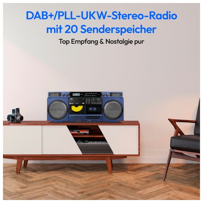 DAB+, PLL 20 W Bluetooth  Life P66538 (Blau) 