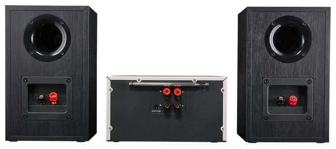 Heim-Audio-Mikrosystem AM, DAB+, FM, UKW 30 W Bluetooth  Life P85003 (Schwarz, Silber) 