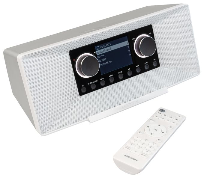 Bluetooth AM, DAB+, FM, MW Radio Internet  Life P85333 (Weiß) 