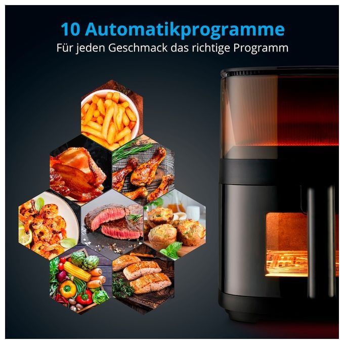 Heißluftfritteuse 5 l 1500 W  Life X10 XL MD11780 (Schwarz) 