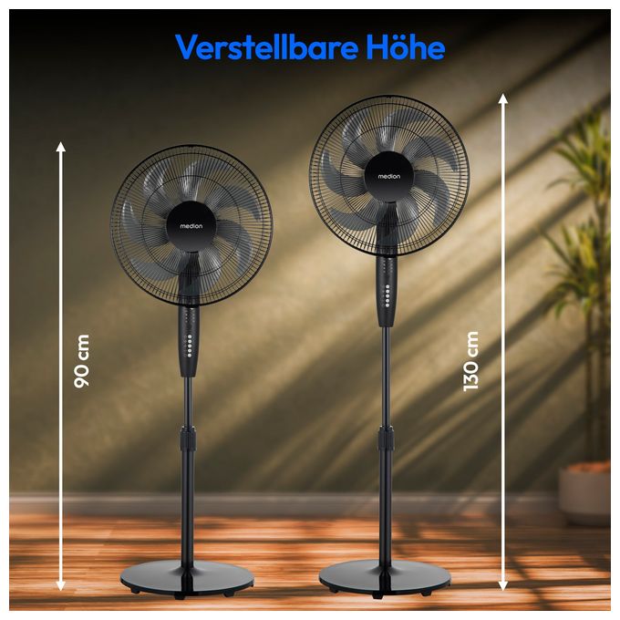 Ventilator Stand neigbar 56 dB  MD 12069 (Schwarz) 
