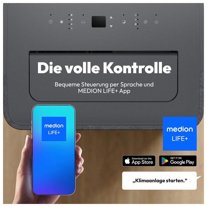 mobile Klimaanlage EEK: A  MD100139 (Schwarz) 