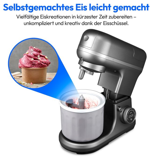 1200 W Küchenmaschine 5 l  MD18440 (Grau) 