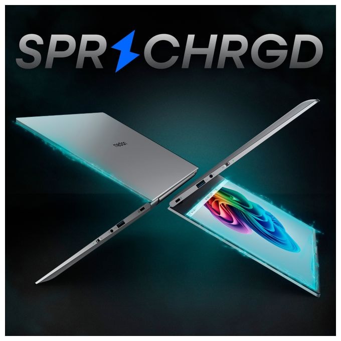 WQXGA+ Notebook 35,6 cm (14 Zoll) 2880 x 1800 Pixel 512 GB SSD Windows 11 Home Intel Core Ultra 5 max. 4,5 GHz  SPRCHRGD 14 S2 (Schwarz) 