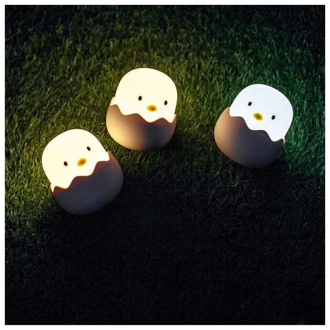 Warmweiß (3000K) Warmweiß Batterie/Akku Eggy Egg Nachtlicht 