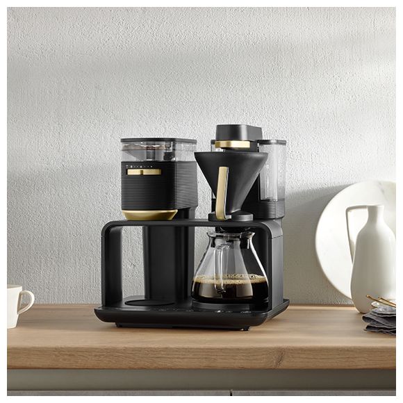 8 Tassen Filterkaffeemaschine 1,0 l  1024-04 Epos (Schwarz/Gold) 