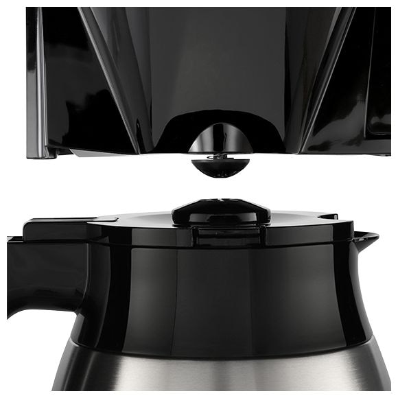 10 Tassen Thermo Filterkaffeemaschine 1,2 l  1025-16 Look V Therm Perfection (Schwarz, Silber) 