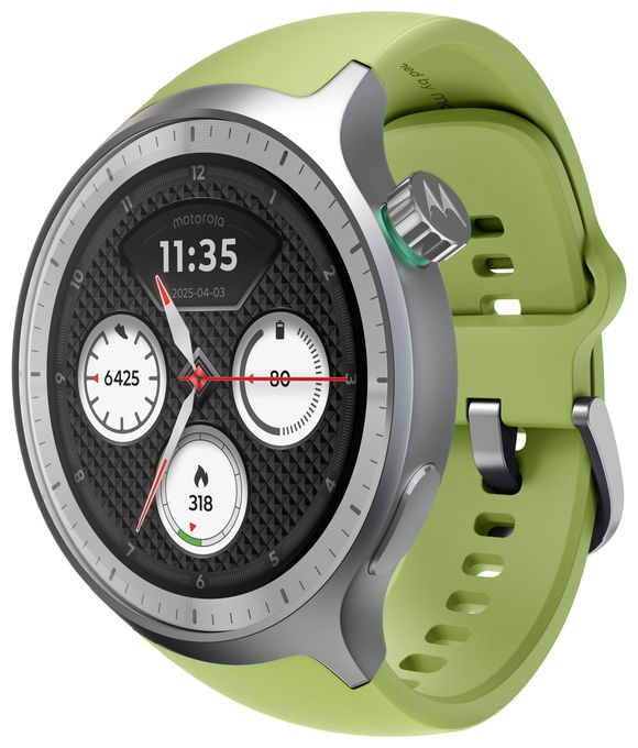 Digital 47 mm Smartwatch Rund IP68  Moto Watch (Silber) 