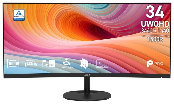 Quad HD Monitor 86,4 cm (34 Zoll) 21:9 4 ms 300 cd/m²  Pro MP341CQDE E12 (Schwarz) 