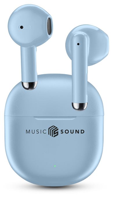 In-Ear Bluetooth Kopfhörer Kabellos TWS 4,5 h Laufzeit  Breeze (Hellblau) 
