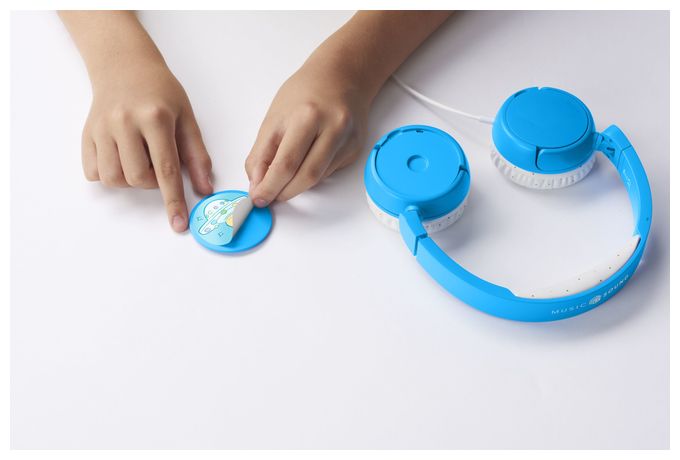 Kopfhörer Kabelgebunden USB Typ-C  Play Patch Kids (Hellblau) 