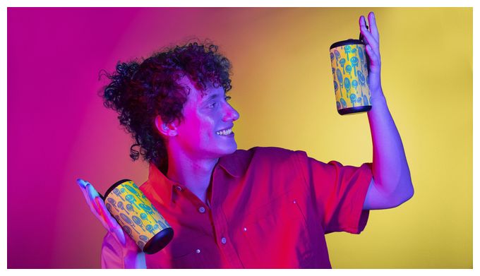 5 W Bluetooth Lautsprecher Laufzeit bis 4 h  Vertical (Gelb) 