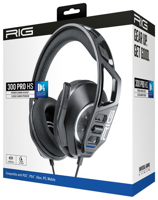 Over Ear Kopfhörer Kabelgebunden  RIG300 Pro HS (Schwarz) 