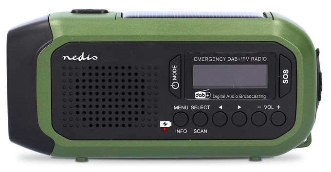 DAB+, FM Radio Tragbar  Notfallradio (Schwarz, Grün) 