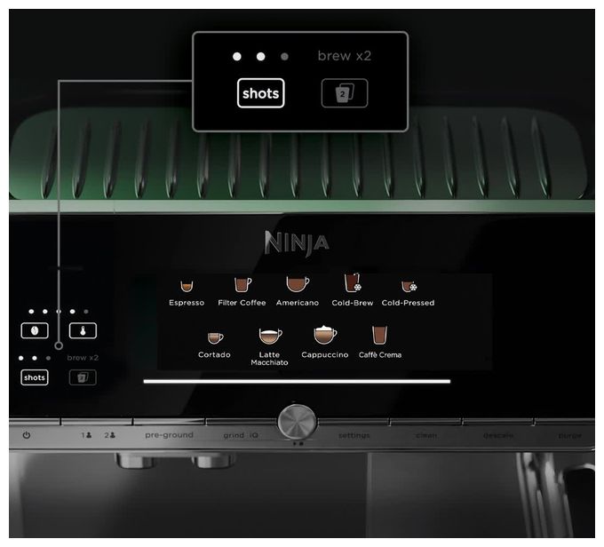 Kaffeevollautomat 15 bar 2,0 l AutoClean  AE1001EU AutoBarista (Silber) 