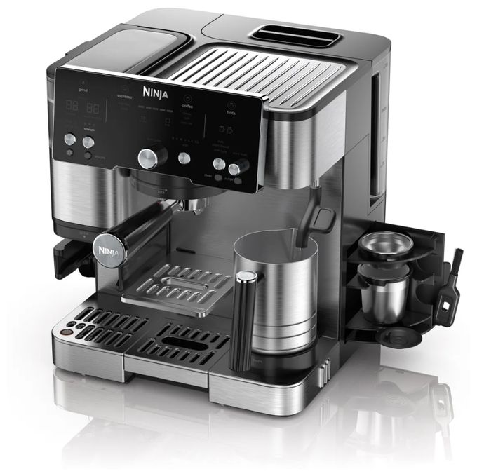 Siebträger Kaffeemaschine 9 bar 1650 W  ES501EU (Schwarz, Edelstahl) 
