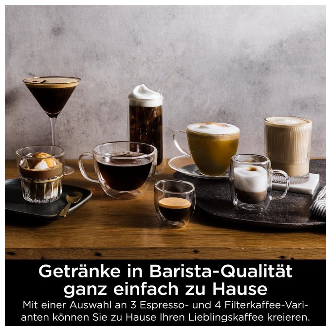 Siebträger Kaffeemaschine 1650 W  ES601EU (Schwarz, Edelstahl) 