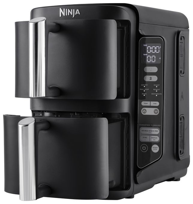 Doppel Low Fat Fritteuse 7,6 l 2470 W  SL300EU (Schwarz) 