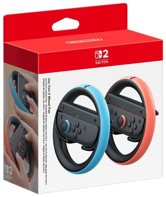 Rad-Mod Nintendo Switch 2 Joy-Con 2  Joy-Con 2 Lenkrad (Zweierset) (Schwarz, Blau, Rot) 