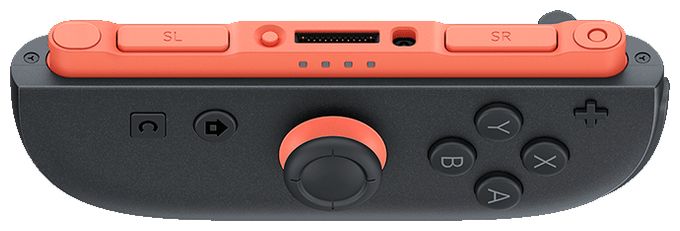 Analog / Digital Joystick für Nintendo Switch 2  Joy-Con 2 (R) (Schwarz, Rot) 