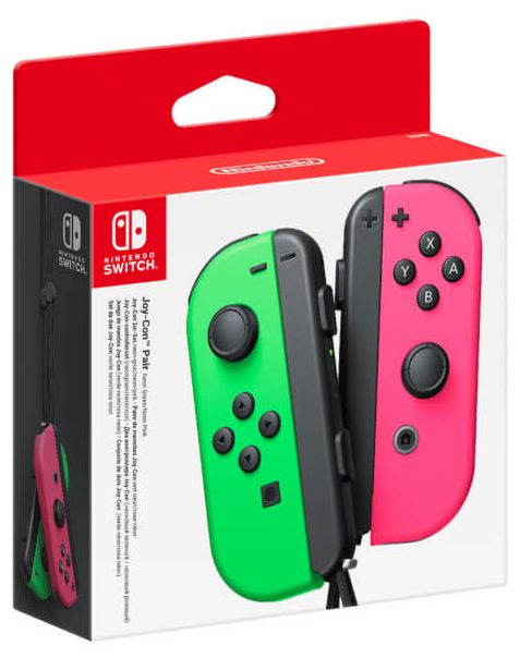 Analog / Digital Gamepad für Nintendo Switch (Schwarz, Grün, Pink) Joy Con 2er Set Controller 