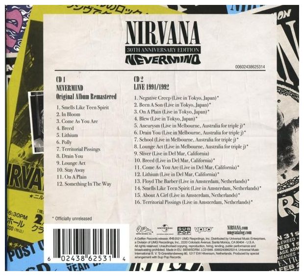 Nirvana - Nevermind - 30th Anniversary Edt. (2CD Deluxe) 
