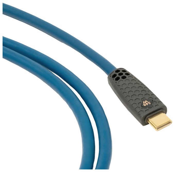 40 Gbit/s Stecker USB C auf USB C bis 240 W 1 m  D1C9566 (Blau, Schwarz) 