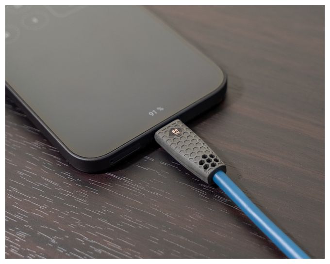 0,48 Gbit/s Stecker USB A auf USB C bis 60 W 1 m  USB Flex Charge AC (Blau) 