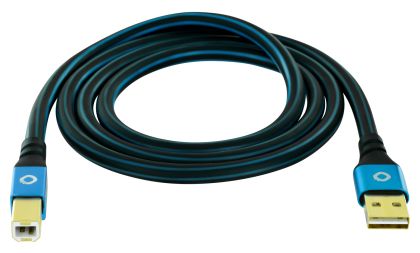 0,48 Gbit/s Stecker Rundkabel USB A auf USB C 7,5 m  USB Plus B (Blau) 