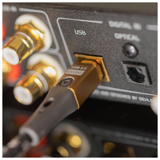0,48 Gbit/s Stecker Rundkabel USB C auf USB B 1 m  USB Primus CB (Schwarz, Gold) 